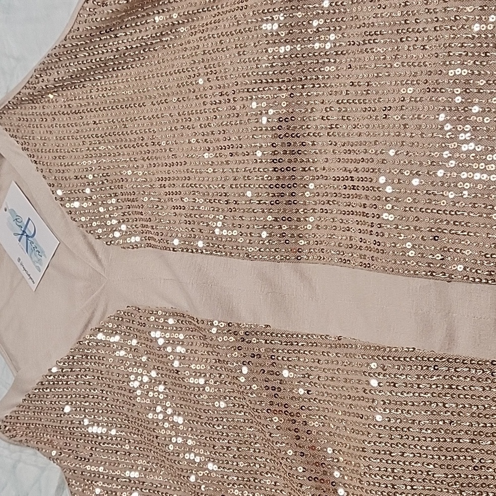 Pink sequin tank top - Picture 8 of 8